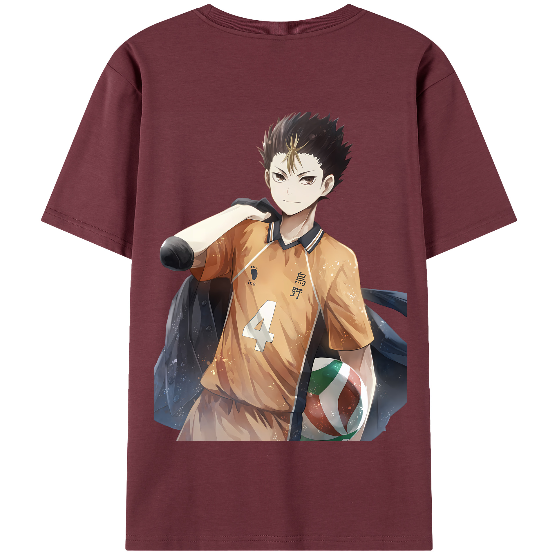 （画像用） ハイキュー!! Haikyu!! 綿100％半袖Tシャツ（背面プリント）